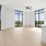 a large living room and a kitchen