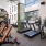 airy fitness center filled with sun light