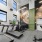 aerobic machines in spacious gym