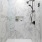 glassed, walk-in shower